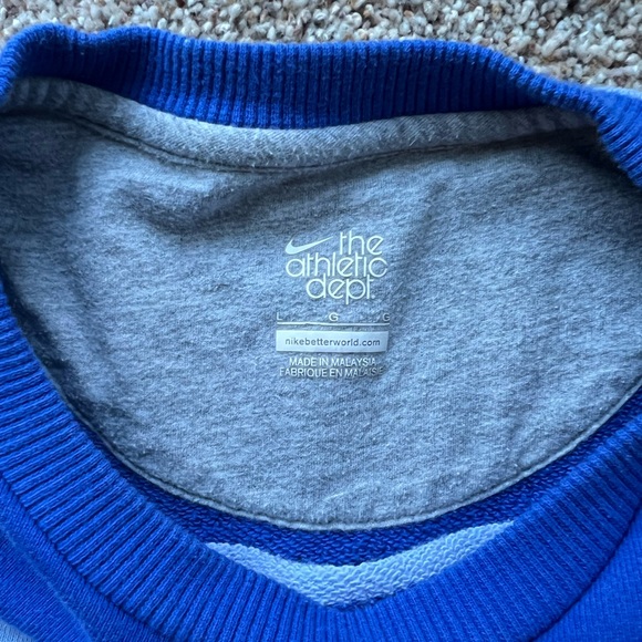 Blue Striped Nike Sweatshirt - Picture 2 of 4